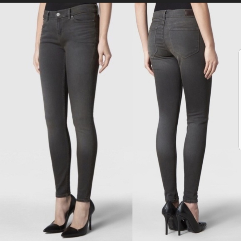 All Saints Black Ashy Low Rise Skinny Fit